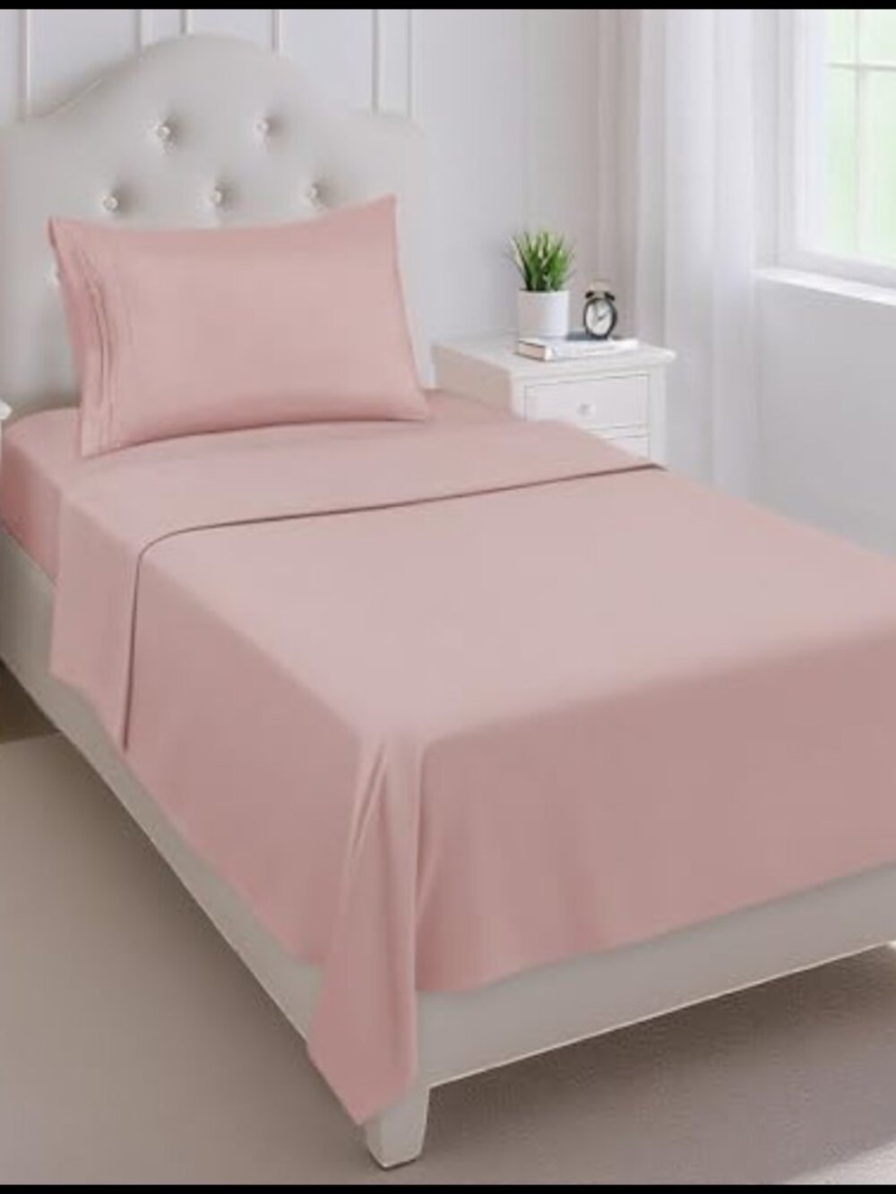 Twin Sheet Set 3 Piece Deep Pocket Microfiber Bedding Set